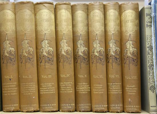 The Henry Irving Shakespeare, Blackie & Son, gilt pictorial cloth, 8 vols and Pogany (illus), Rubaiyat of Omar Khayyam, Harrap (9)